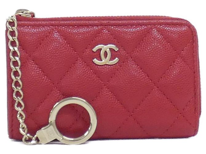 Chanel Timeless Classic Coin Case Red