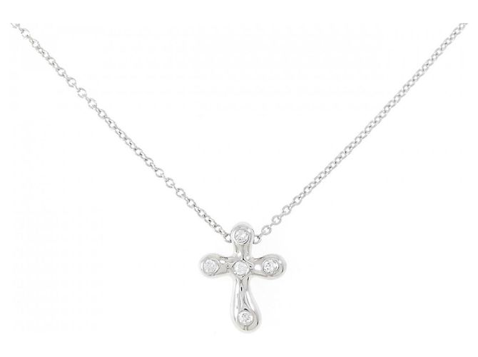 Autre Marque Tiffany Mini Cross Halskette