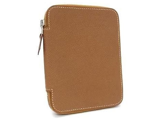 Hermès Hermes Agenda Zip Notebook Cover Golden