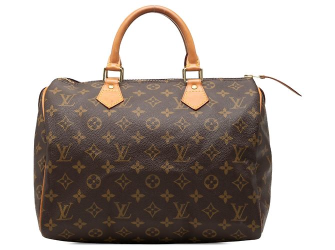 Louis Vuitton Brown Monogram Speedy 30 Marrom