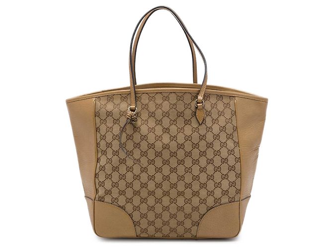 Sac cabas Gucci Bree en toile GG beige
