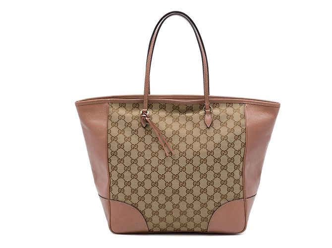 Gucci Bree Tote aus beigem GG Canvas