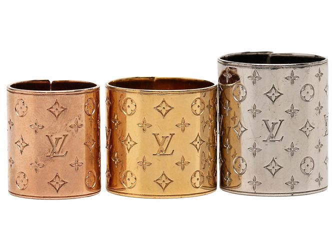 Ensemble de bagues Nanogram en laiton doré Louis Vuitton