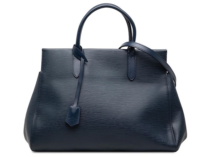 Louis Vuitton Blue Epi Marly MM Bleu Bleu foncé