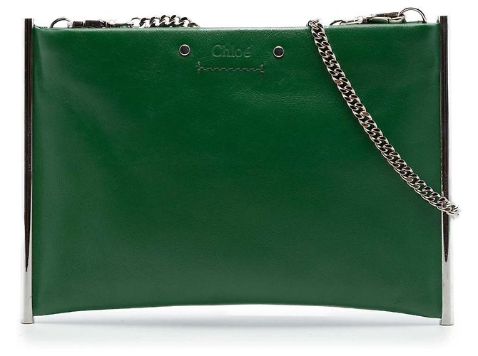 Pochette Mini Roy en cuir vert Chloé