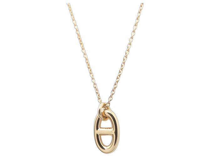 Hermès Collier Hermes Farandole Chaine d'Ancre PM Doré
