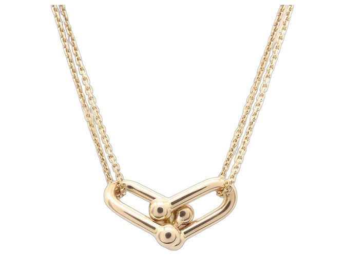 Autre Marque Collar Hardware Large Double Link en oro rosa 18K Tiffany & Co. Dorado