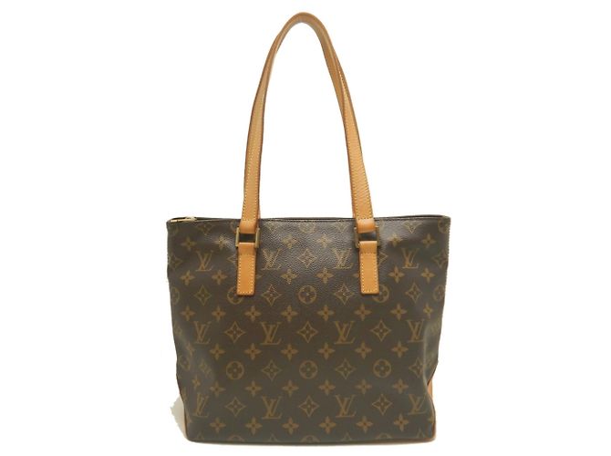 Saco Cabas Piano Monogram Louis Vuitton Marrom Monograma