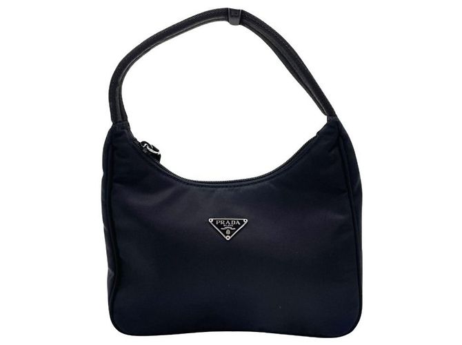 Prada Triangle Handtasche MV519 Schwarz Weiß