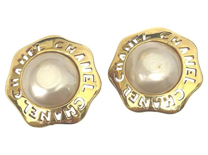 Orecchini a clip Chanel placcati oro