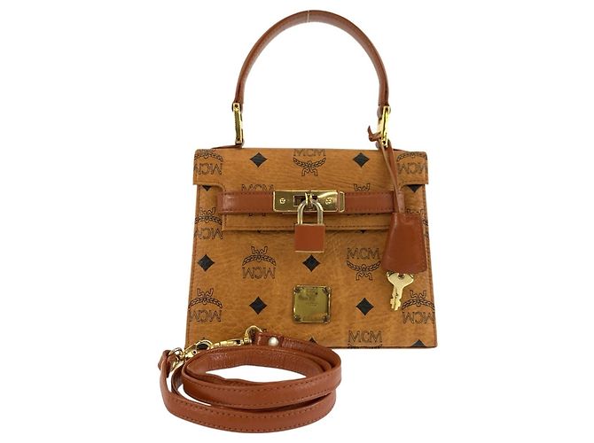 Sac à main mini MCM Vintage Visetos Marron