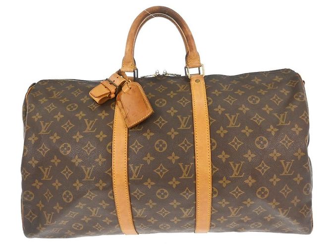 Louis Vuitton Keepall Bandouliere Monogram Canvas 50 Marrom