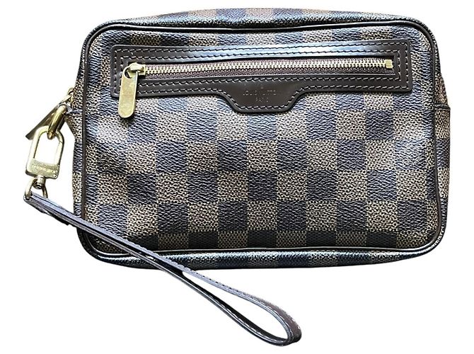 Louis Vuitton Pochette Bi-Macao Clutch Bag Marrone