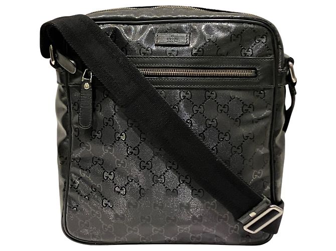 Borsa a tracolla Gucci GG stampata Nero