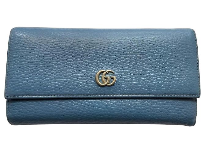 Gucci Marmont Leather Wallet Blue