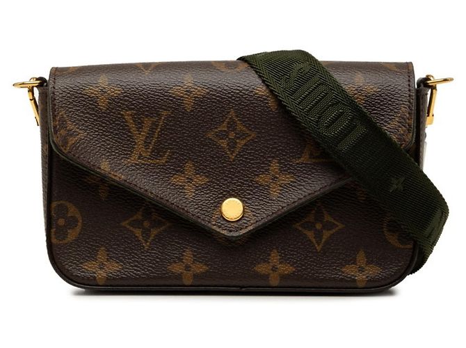 Louis Vuitton Monogram Multi Pochette Felicie Marron Kaki Monogramme