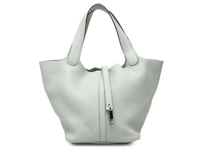 Hermès Borsa Hermes Picotin Lock Marrone Blu chiaro