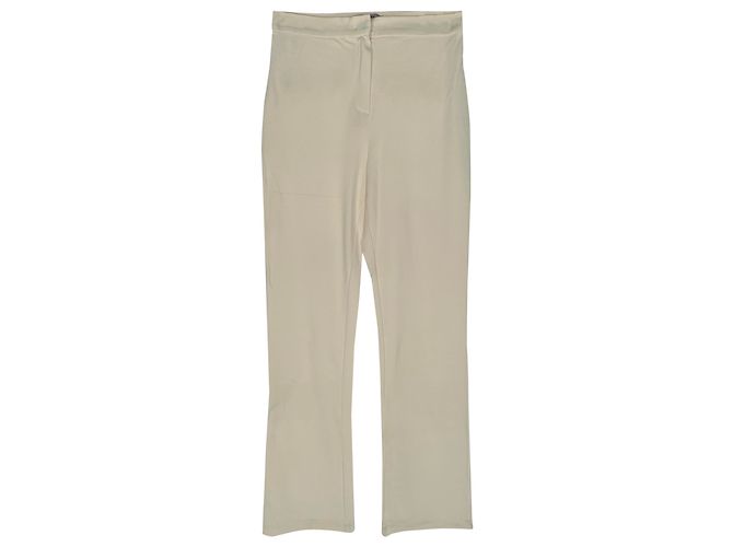 Pantalones de pierna recta Max Mara Leisure en algodón blanco