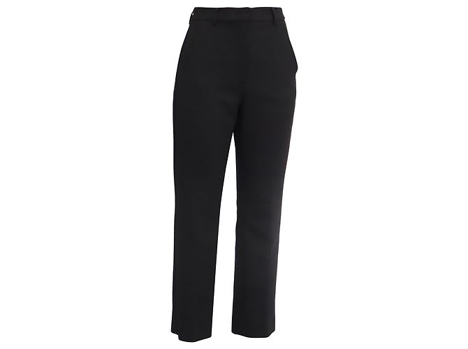 Max Mara Weeken Cropped-Hose aus schwarzem Polyester