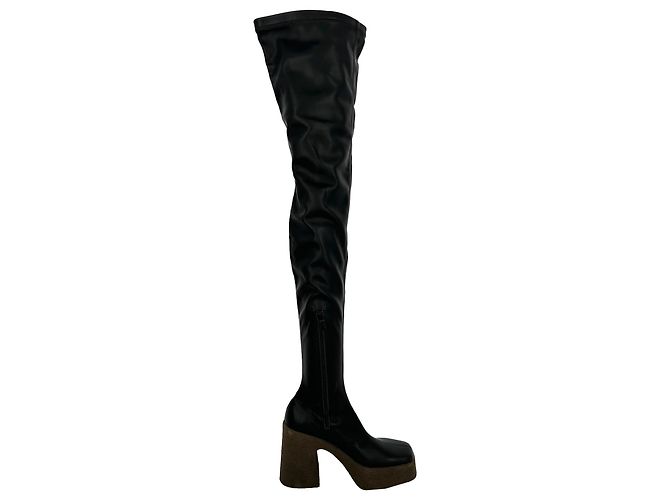 Stella Mc Cartney Stivali sopra il ginocchio Skyla Stella McCartney in pelle nera Nero
