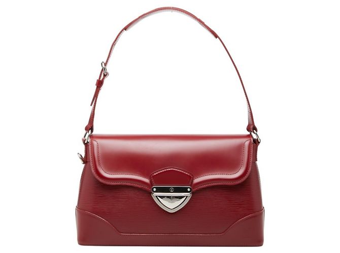 Bolsa de Ombro Louis Vuitton Epi Bagatelle PM Vermelho