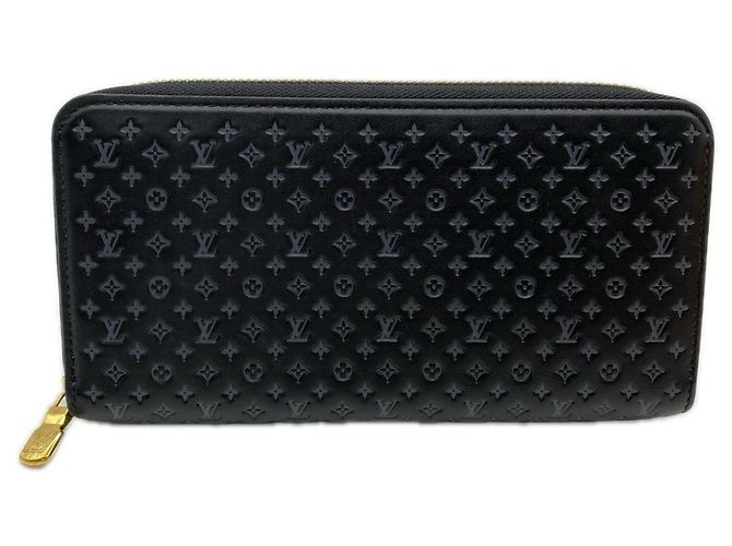 Louis Vuitton Nanogram Zippy Wallet Brown Black