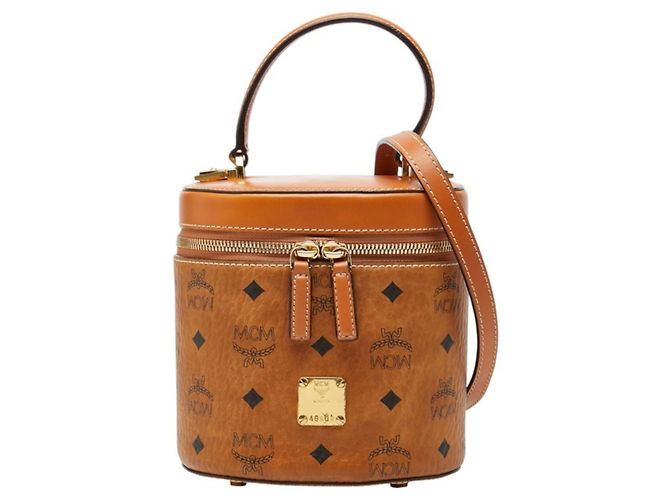 Sac à main MCM Visetos Logogram Allen Marron