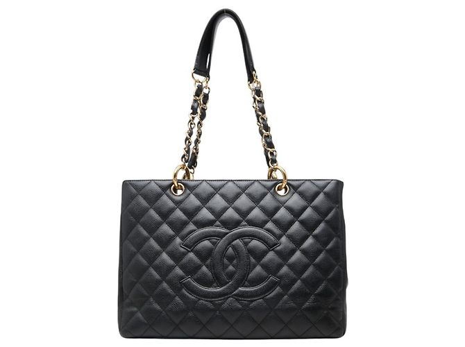 Borsa Tote Chanel Coco Mark Matelassé GST Chain Nero