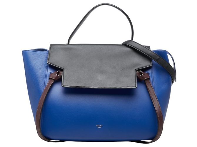 Céline Sac à main Celine Belt Bag Mini Noir Bleu