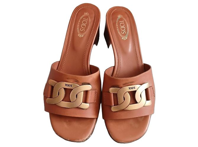 Sandali Tod's Kate in pelle camel Marrone