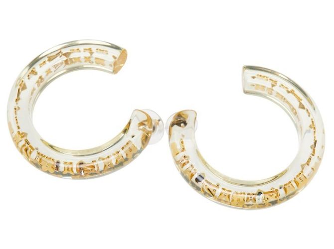 Louis Vuitton Orecchini Inclusion Hoop Earrings D'oro