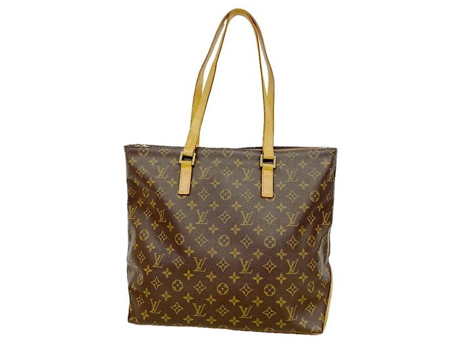 Louis Vuitton Monogram Cabas Mezzo Tote Bag Braun