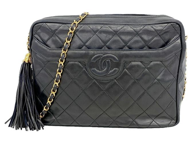 Borsa a tracolla Chanel Matelassé Nero