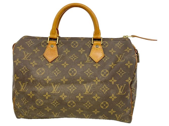 Borsa Louis Vuitton Monogram Speedy 30 Marrone