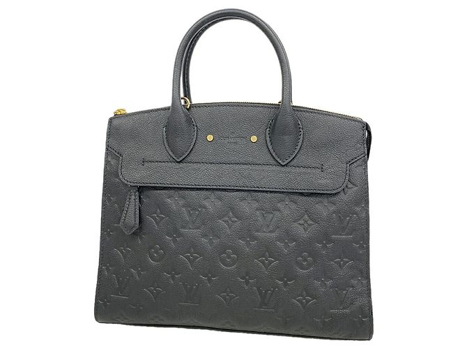 Borsa Louis Vuitton Monogram Empreinte Pont Neuf MM Nero