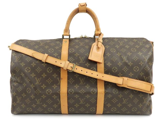 Louis Vuitton Keepall Bandouliere Monogram Canvas 55 Marrom