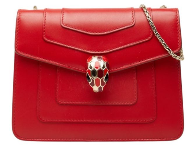 Bulgari Borsa a tracolla e spalla Bvlgari Serpenti Forever Rosso