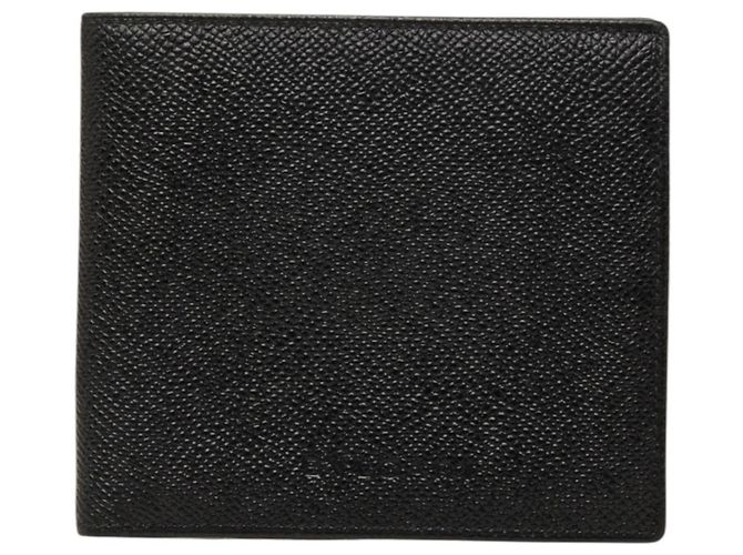 Bulgari Bvlgari Bi-Fold Wallet Black