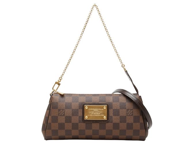 Sac à main Louis Vuitton Damier Eva Chain Marron
