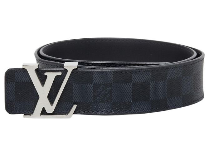 Louis Vuitton Damier Cobalt Ceinture LV Initial Belt Black Navy blue