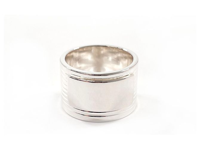 GUCCI Ring aus Sterling Silber 925 mit geripptem Design