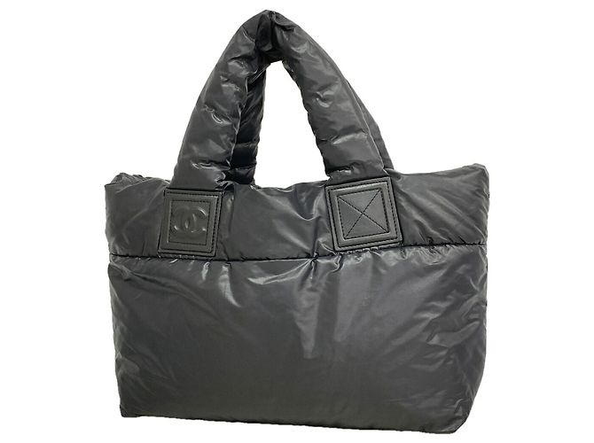 Chanel Coco Cocoon Nylon Tote Bag Schwarz
