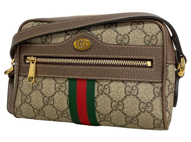 Bolsa de Ombro Gucci Ophidia Marrom
