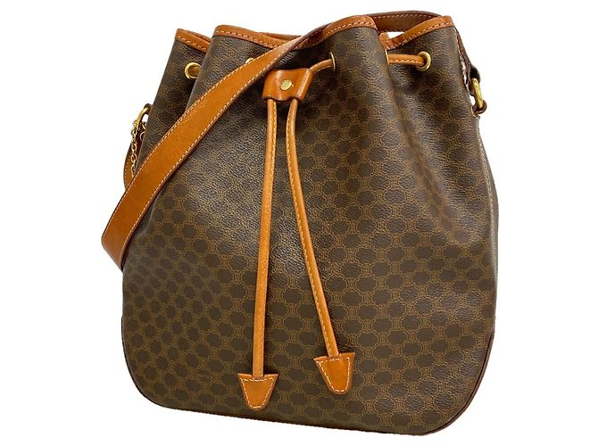 Céline Bolsa de Ombro Celine Macadam Marrom
