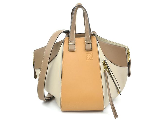 Bolsa de couro Loewe Hammock Marrom Cinza