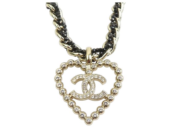 Collana Chanel Nera e Oro Nero D'oro