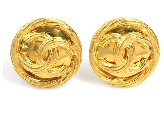 Orecchini a clip Chanel Gold D'oro