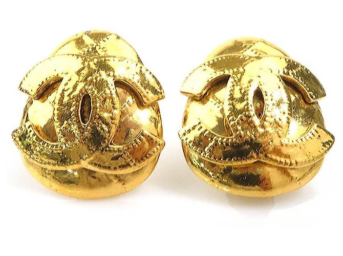 Orecchini a clip Chanel Gold D'oro