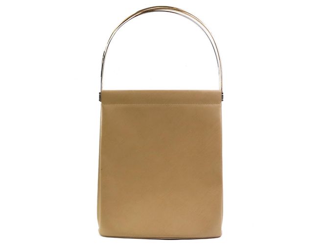 Bolsa Cartier em couro bege