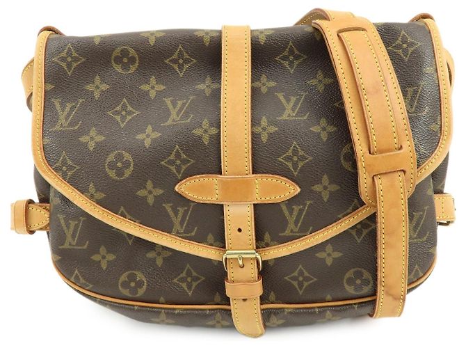 Louis Vuitton Saumur Monogram Canvas 30 Marron